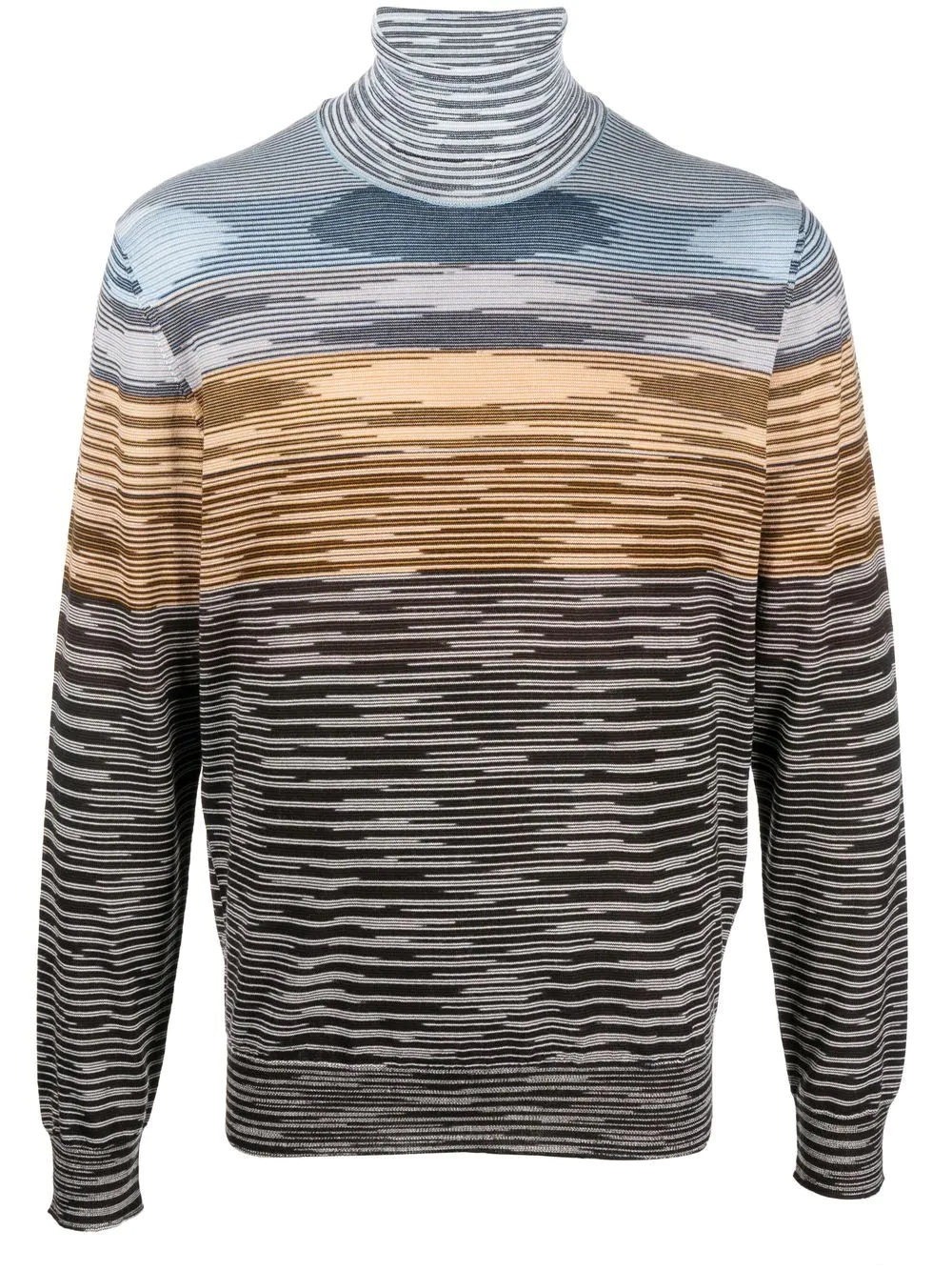 abstract-stripe wool jumper - 1