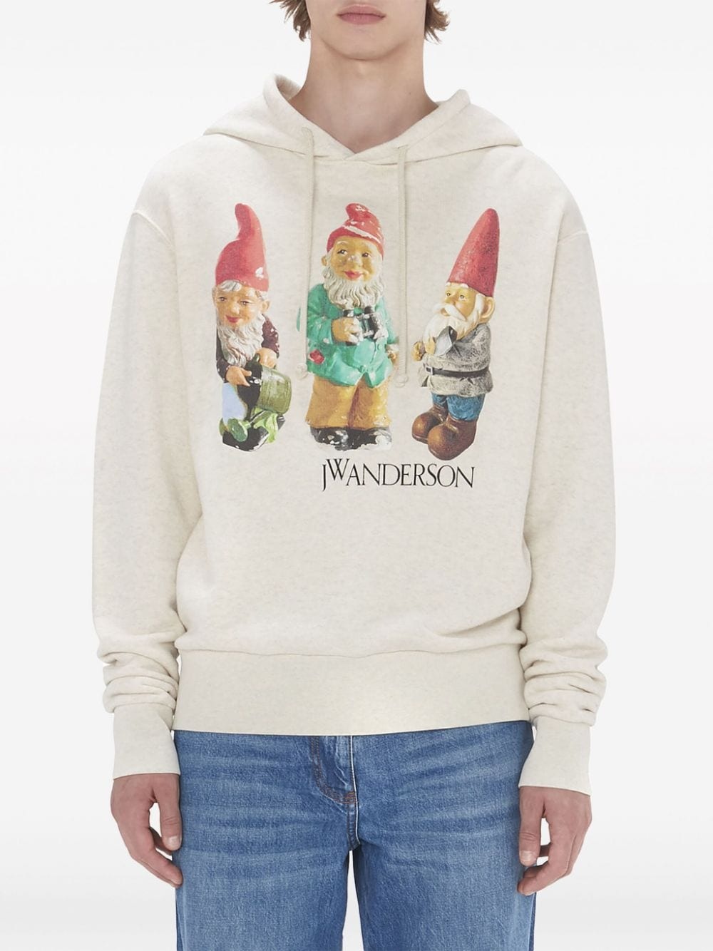 Gnome Trio-print cotton hoodie - 3