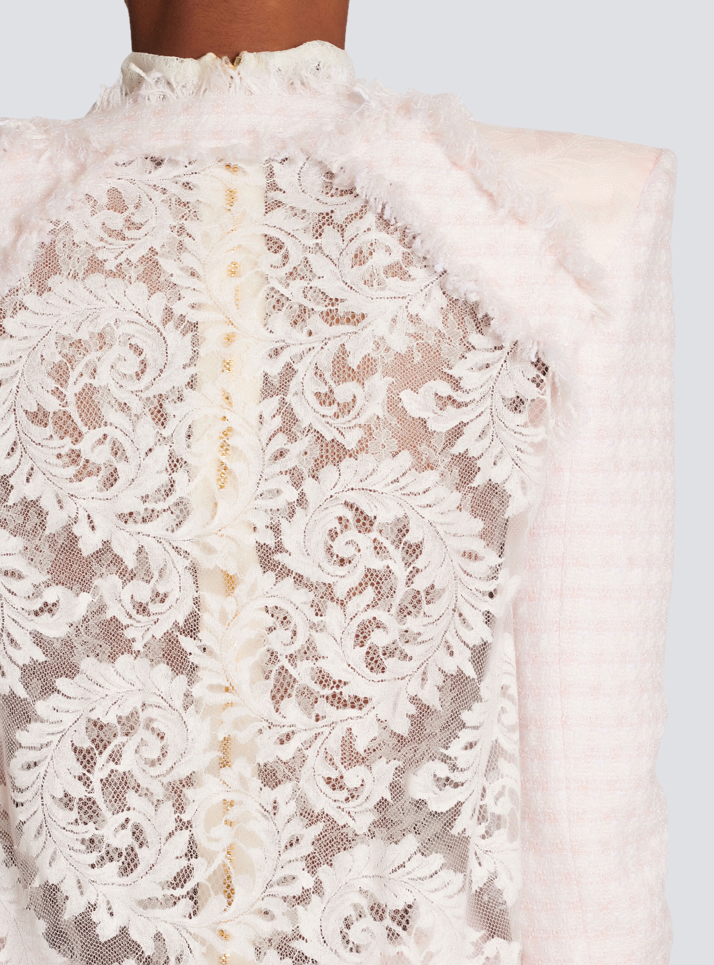 Tweed and lace jacket - 6