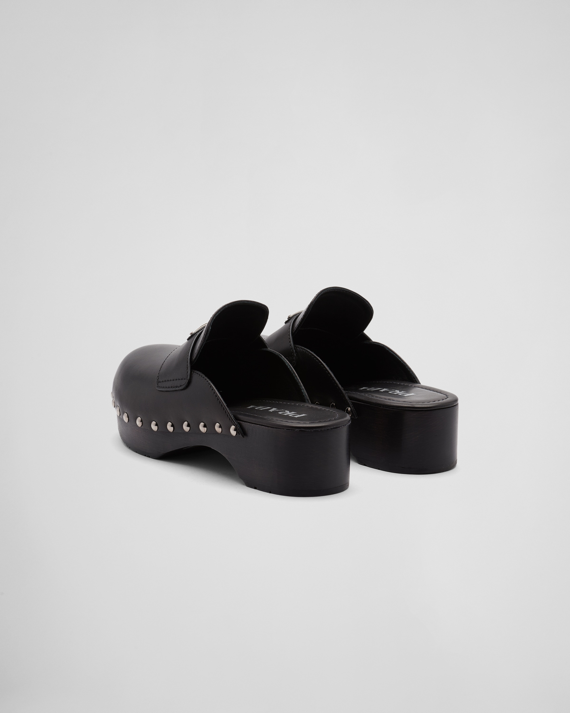Studded leather clogs - 5