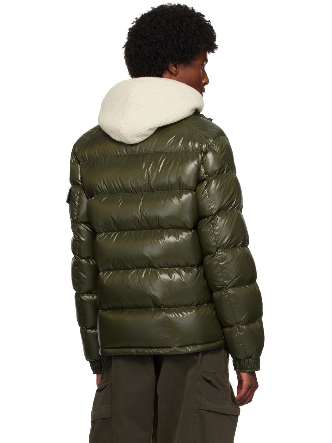 Khaki Maya Short Down Jacket - 3