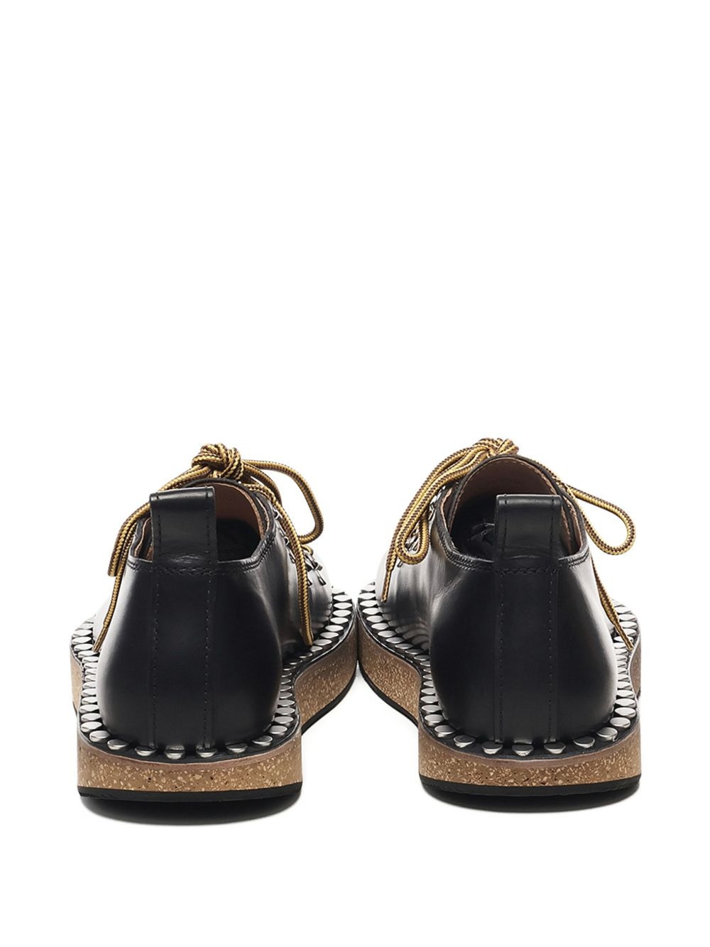 lace-up studded sneakers - 4