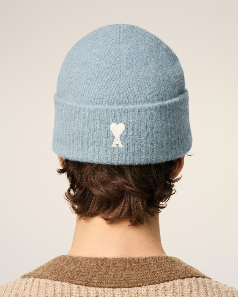 BLUE ALPACA STRIPED AMI DE COEUR BEANIE 6