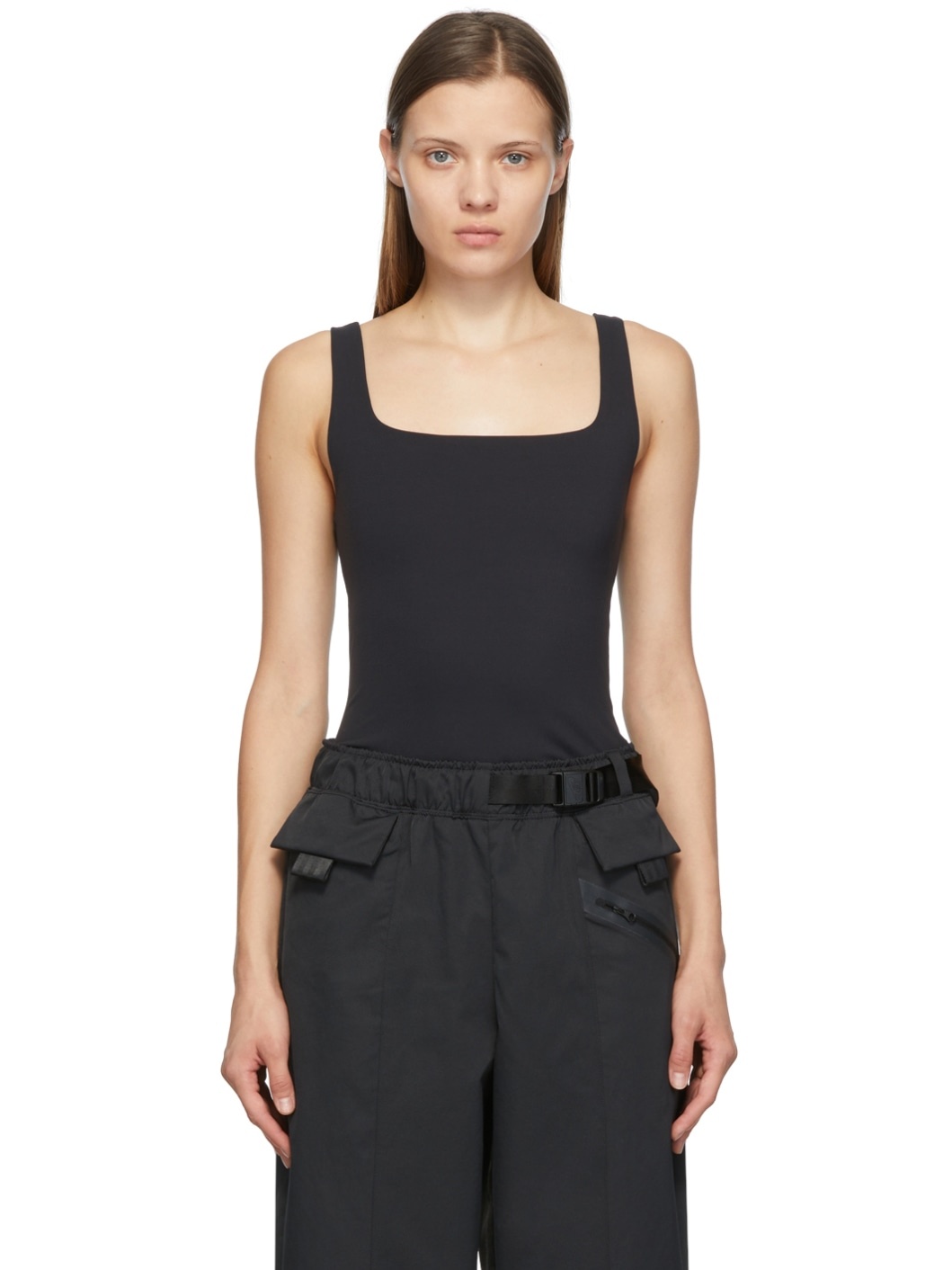 Black Luxe Yoga Tank - 1