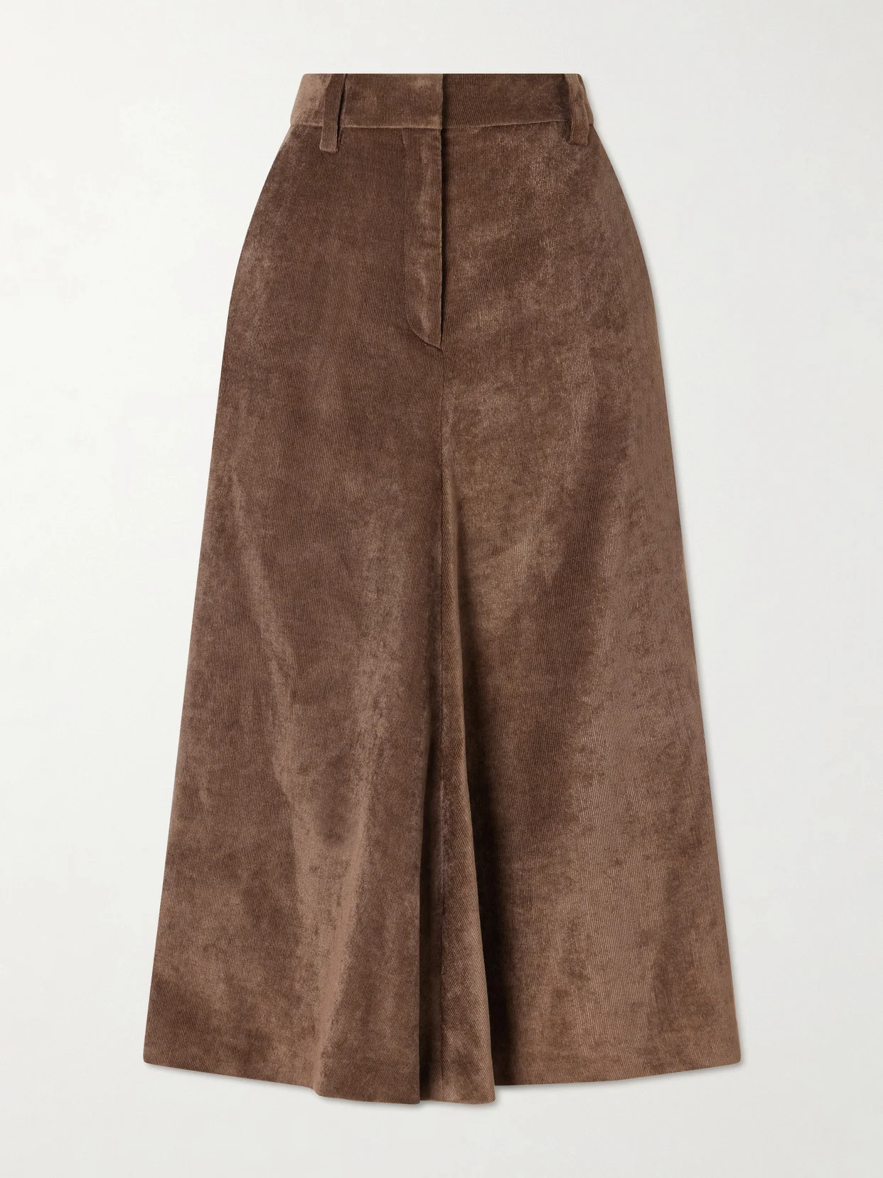 Embellished Corduroy Midi Skirt - 1