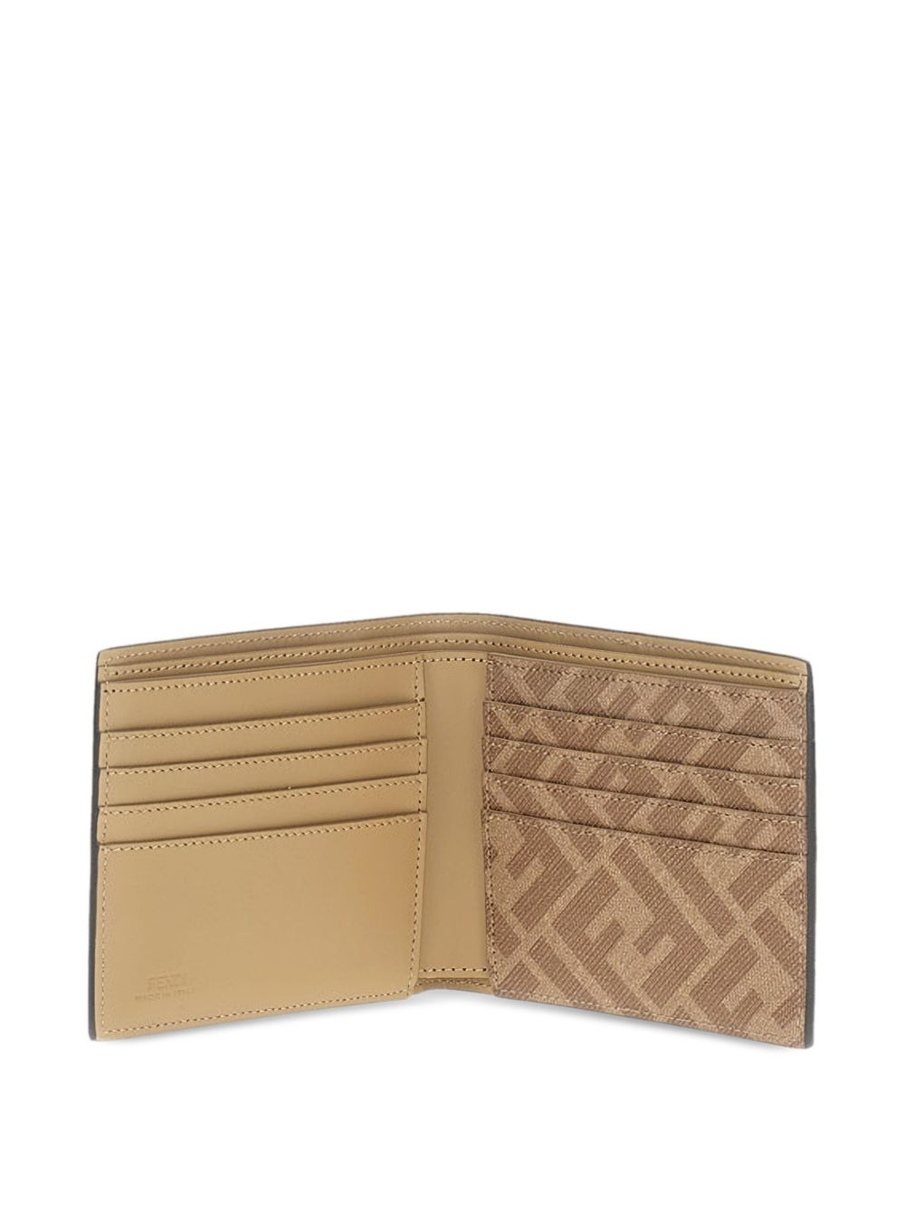 FF logo leather wallet - 3