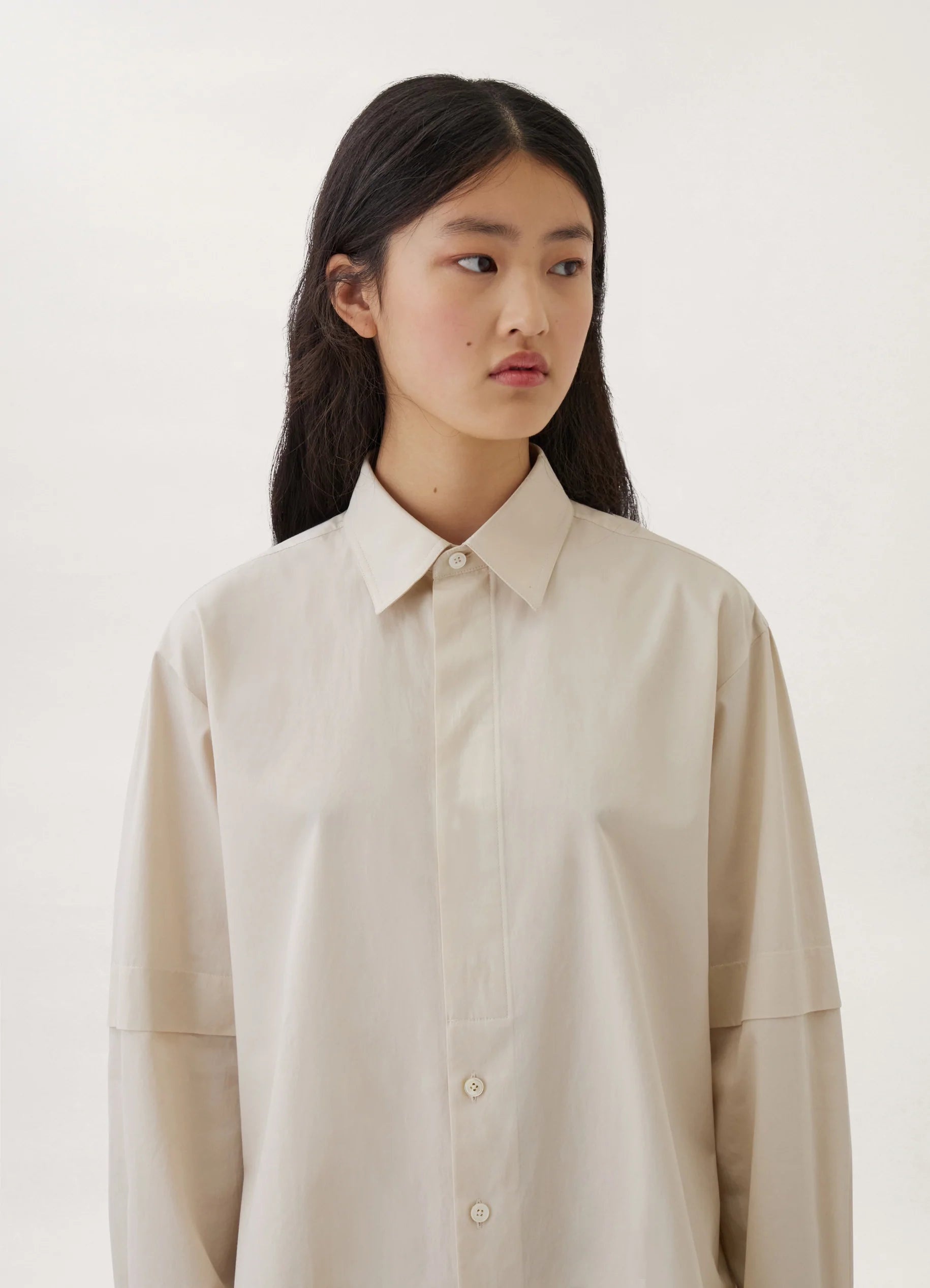 SHIRT WITH SLITS
COTTON POPLIN - 4