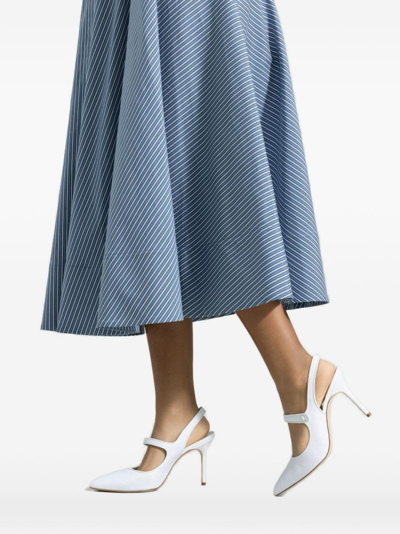 Manolo Blahnik Campari slingback strap pumps outlook