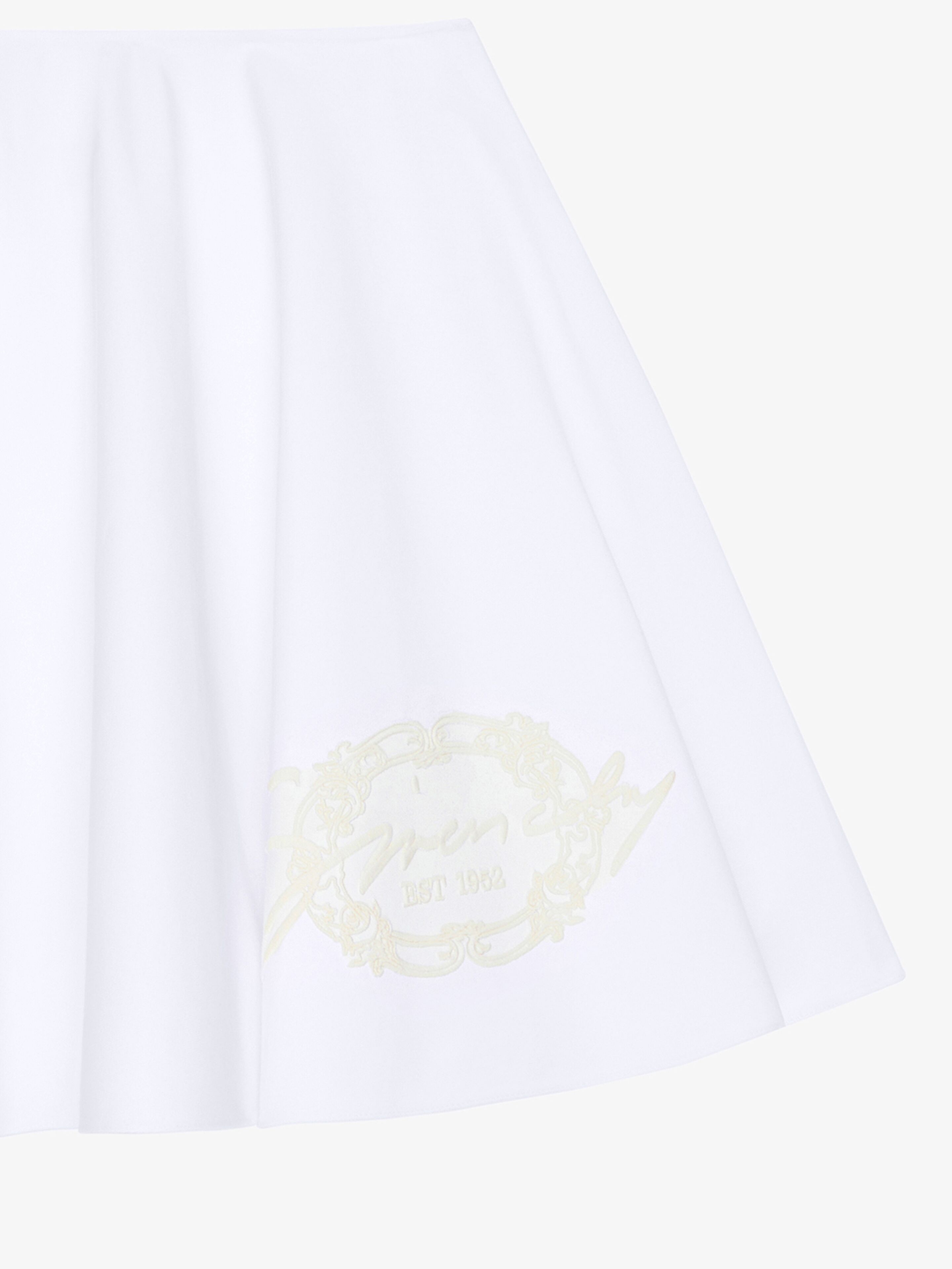 SKIRT IN COTTON WITH GIVENCHY MEDALLION - 2