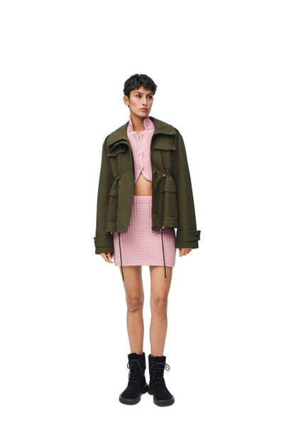 Loewe Short parka in cotton outlook