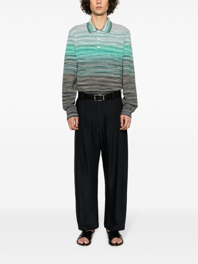 Missoni Space Dyed cotton polo shirt outlook