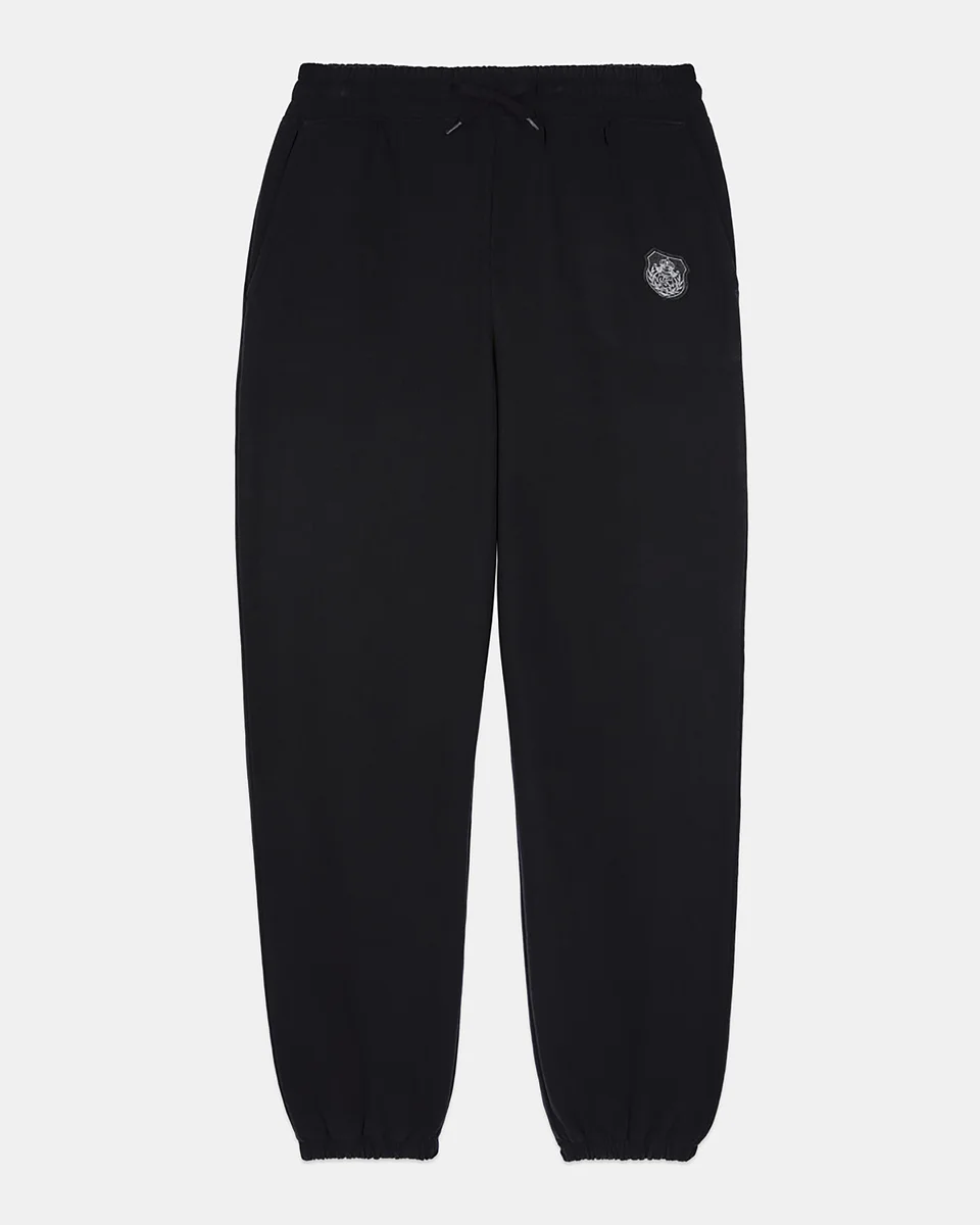 BLACK BLAZON TRACKSUIT TROUSERS - 1