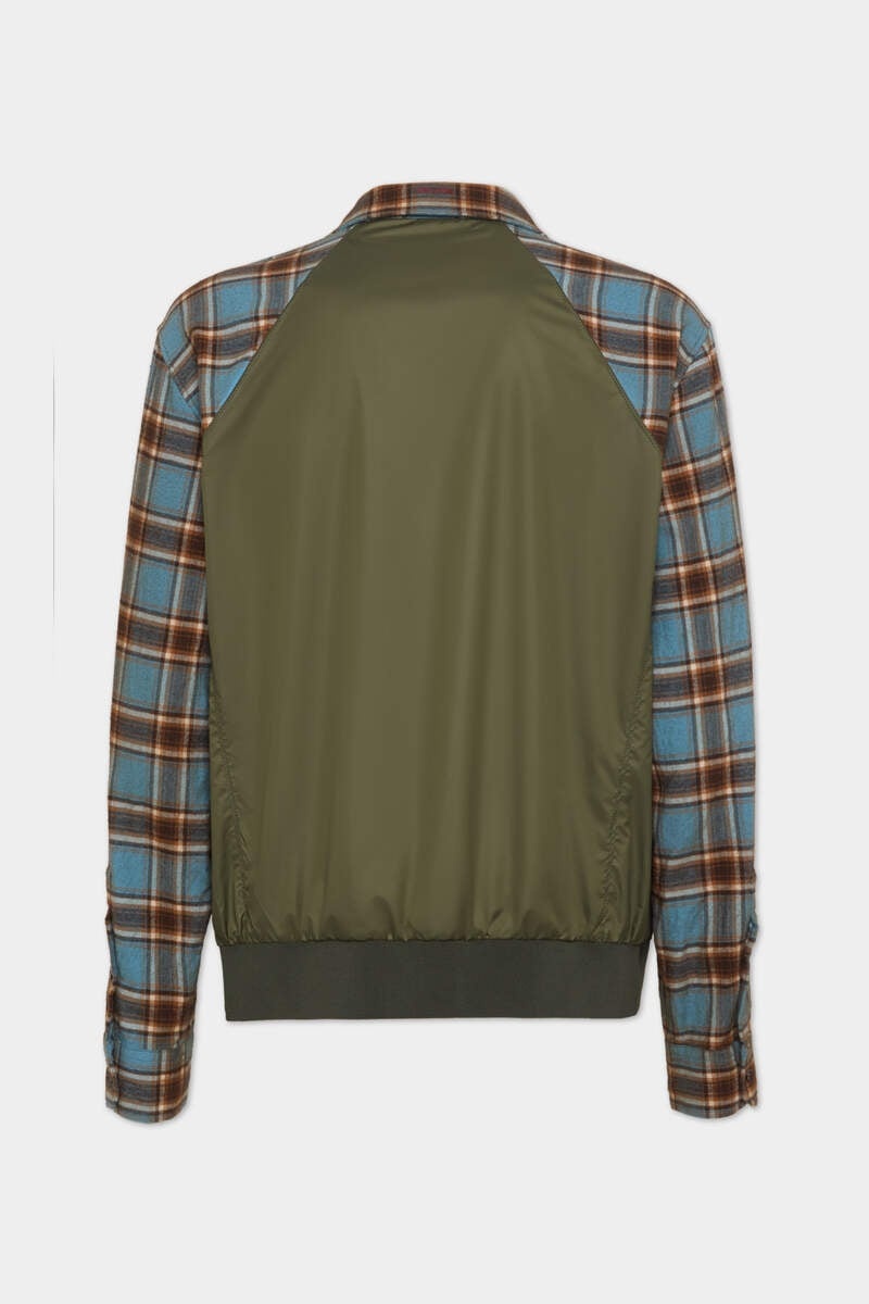CHECKED DRAWSTRING HYBRID SHIRT - 2