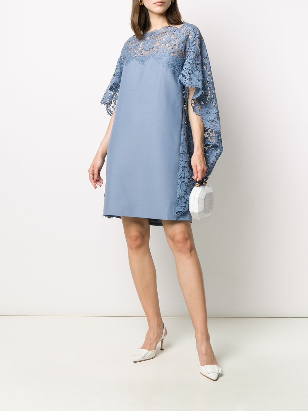 lace cape dress - 2