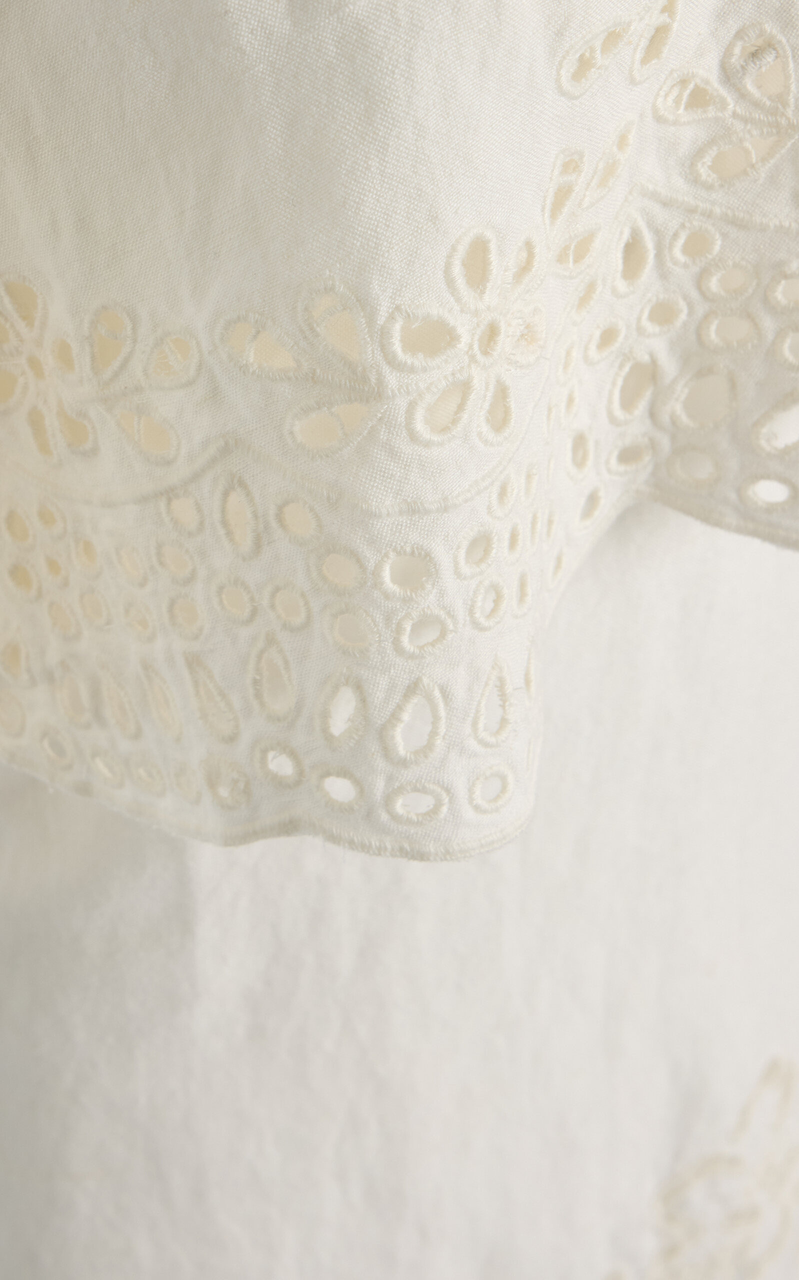 Lulu Embroidered Linen-Blend Mini Dress white - 5