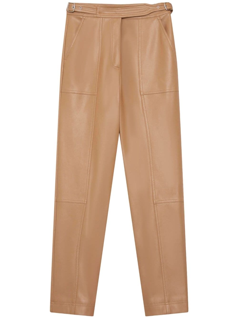 Elisa belted-waist trousers - 1