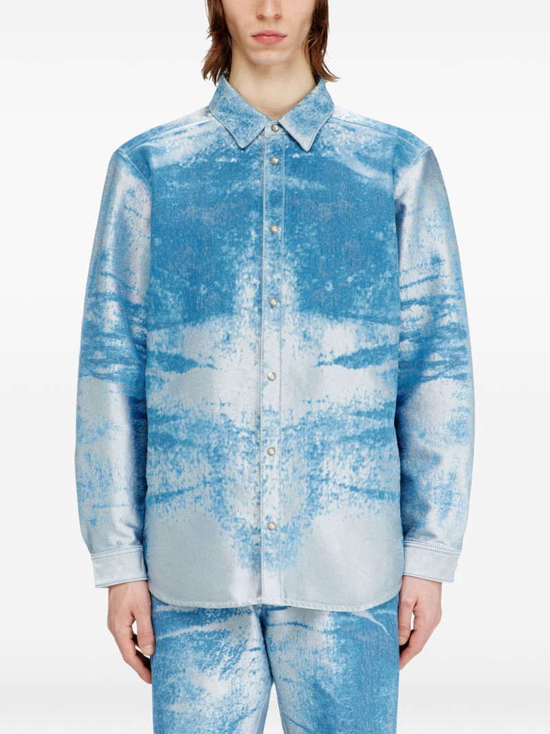 D-Kelmar denim-effect shirt 3