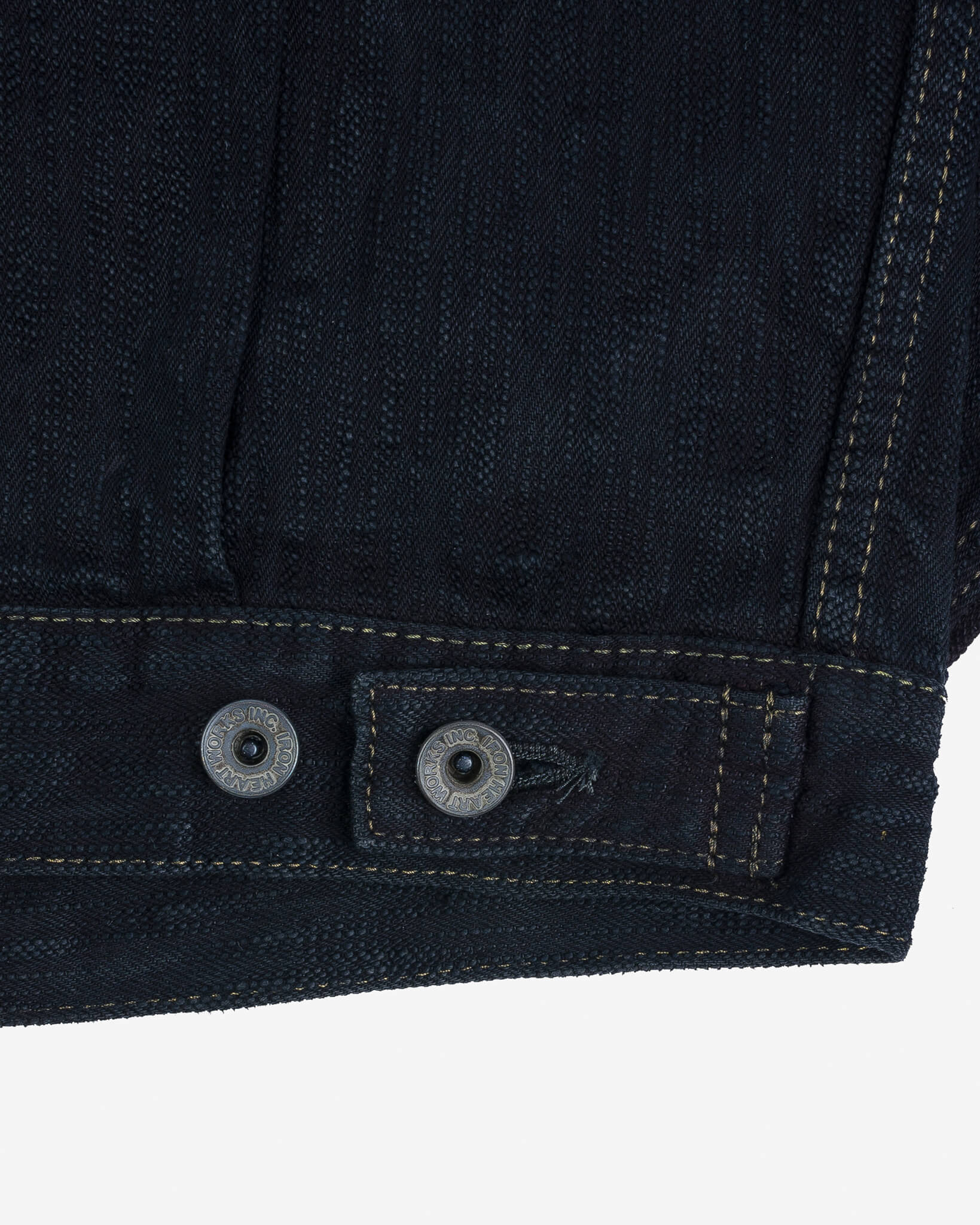 IHJ-507-SLBod 16oz Slubby Selvedge Denim Type II Jacket - Indigo Overdyed Black - 9