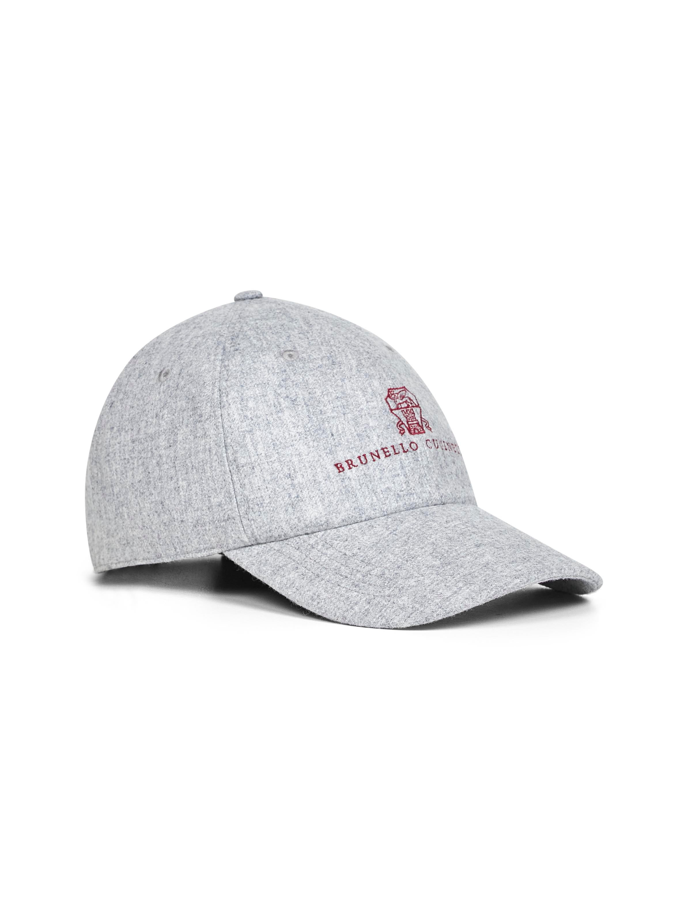 Grey flannel embroidered Baseball cap - 2