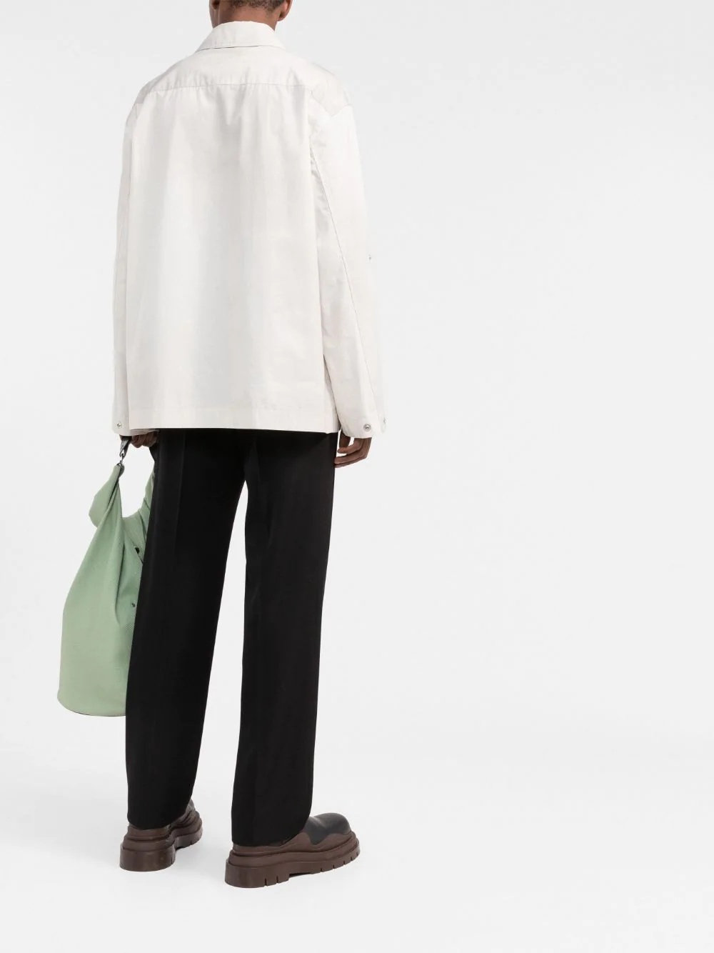 chest pockets buttoned overshirt - 4