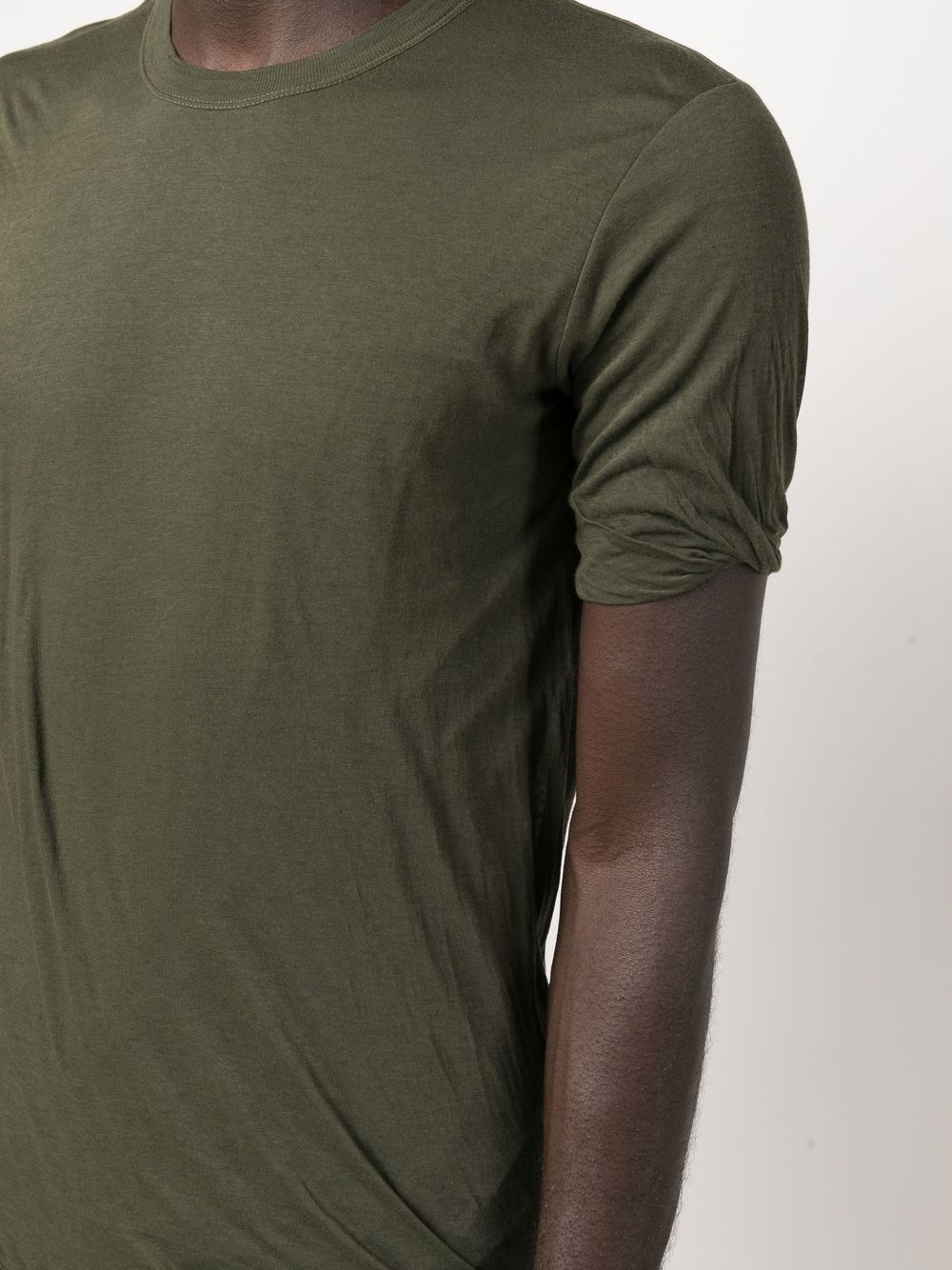 gathered-detail short-sleeved T-shirt - 5