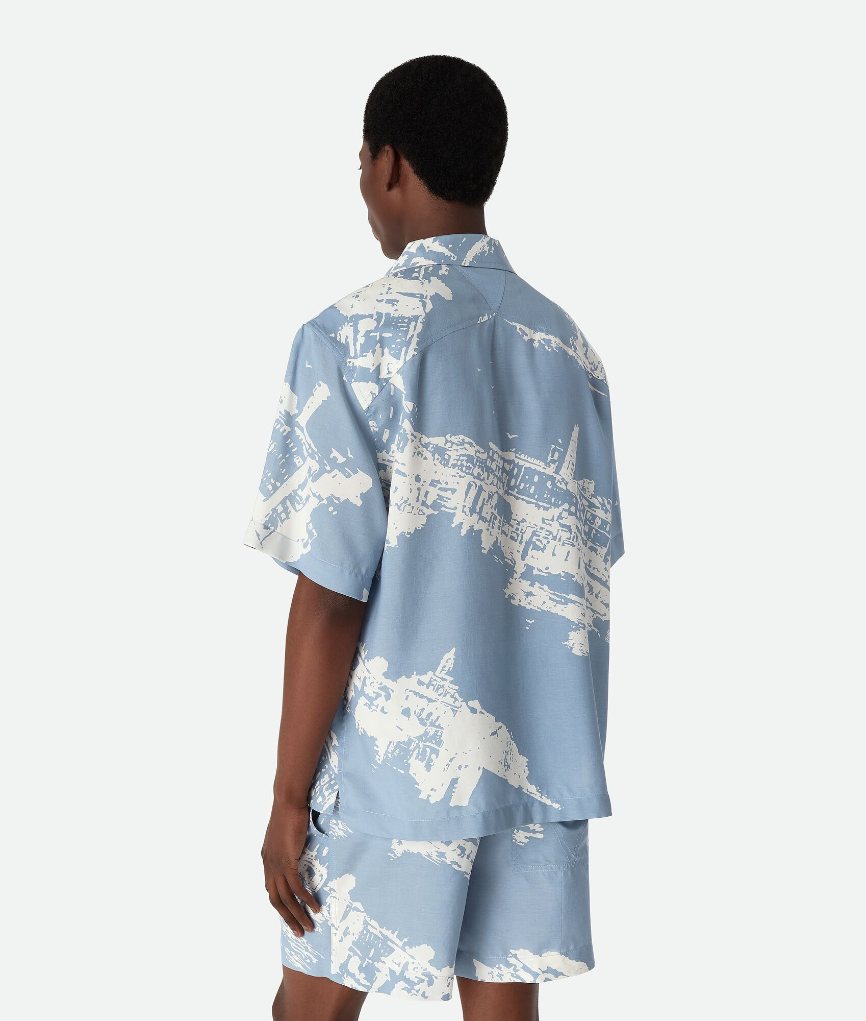 Italian Postcard Silk Shirt - 3