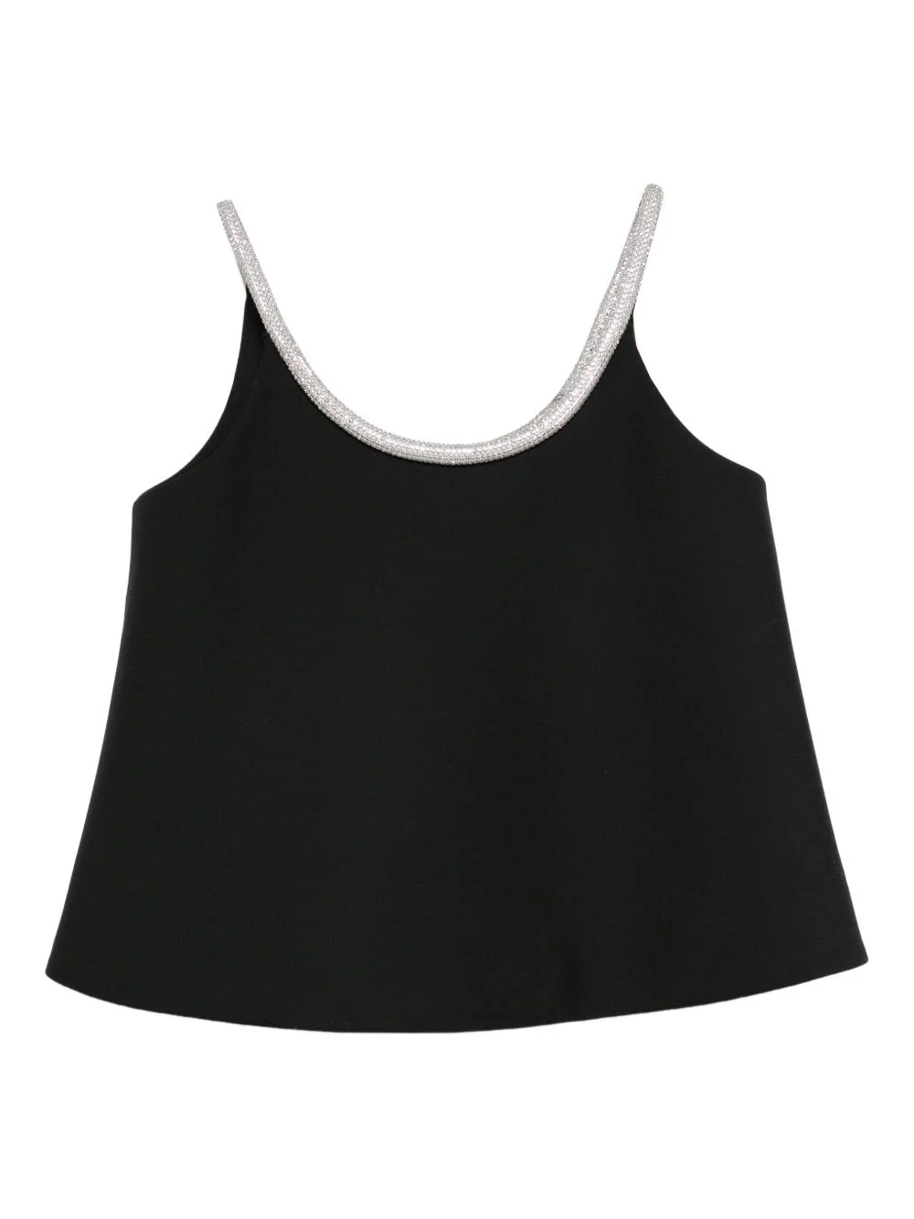 A-line appliqué-detail top - 1