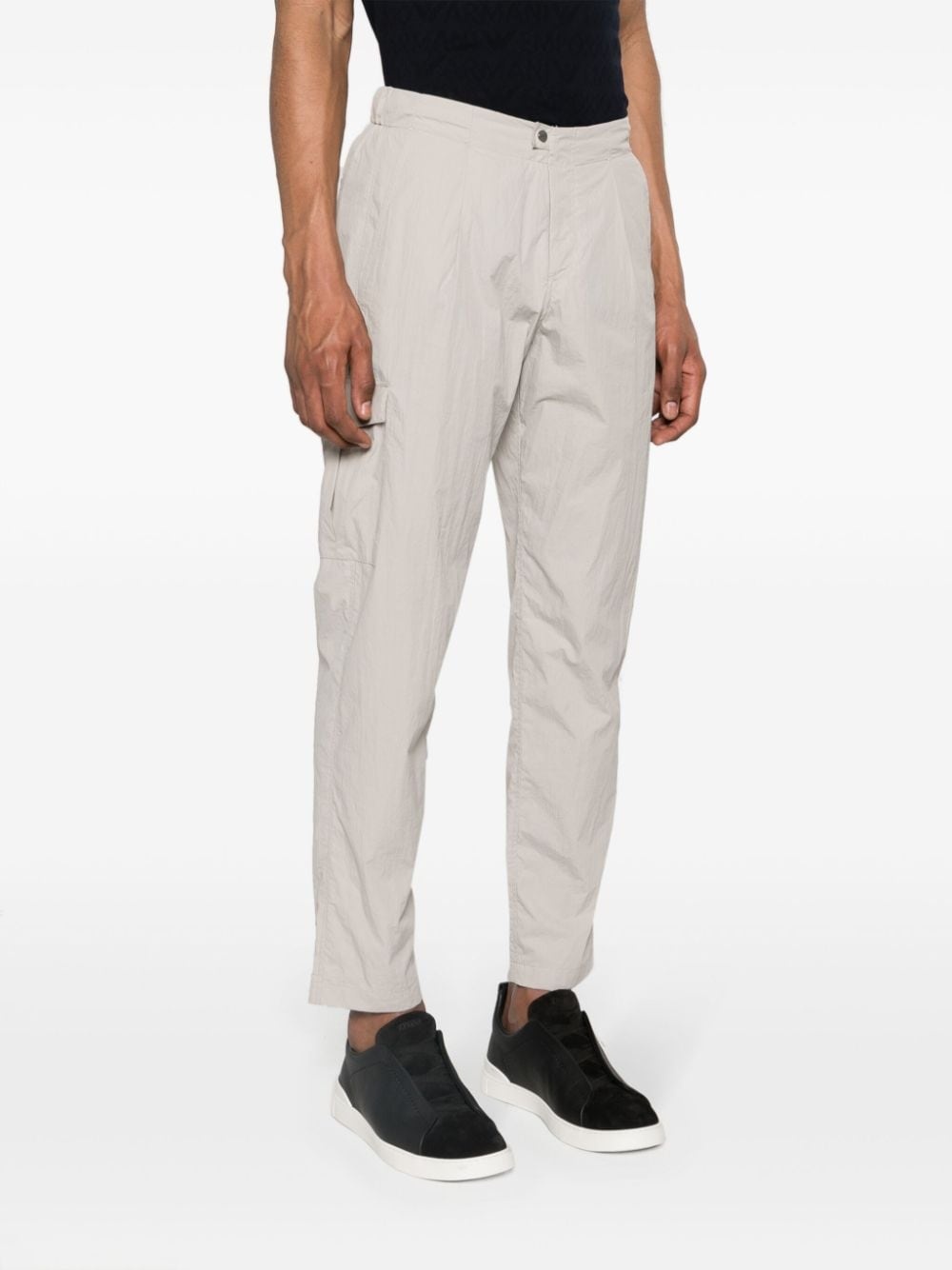 mid-rise tapered trousers - 3
