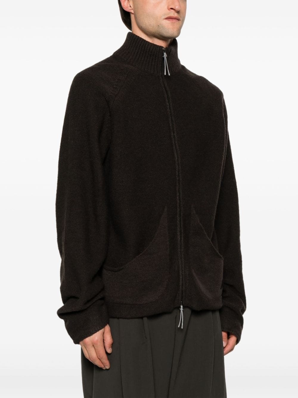 zip-up cardigan - 3