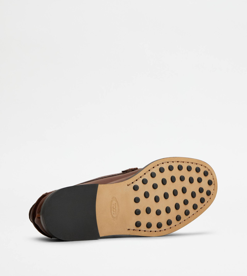 LOAFERS IN LEATHER - BROWN 4