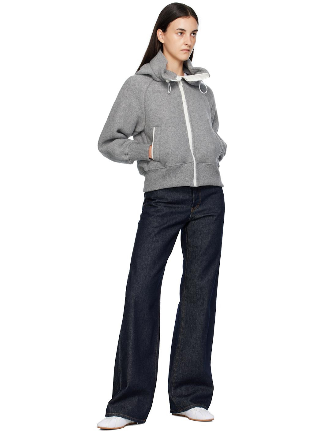 Gray 'White Label' Chilliwack Kind Fleece Bomber Jacket - 5