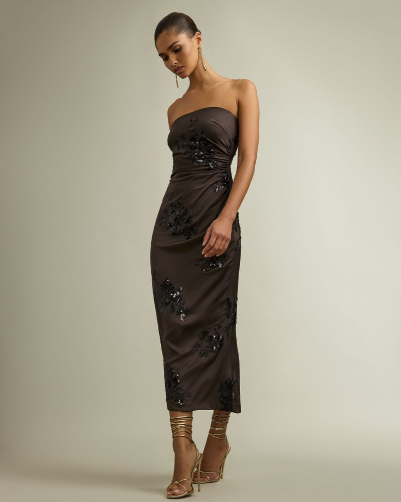 Sharon Strapless Embellished Midi Dress 5