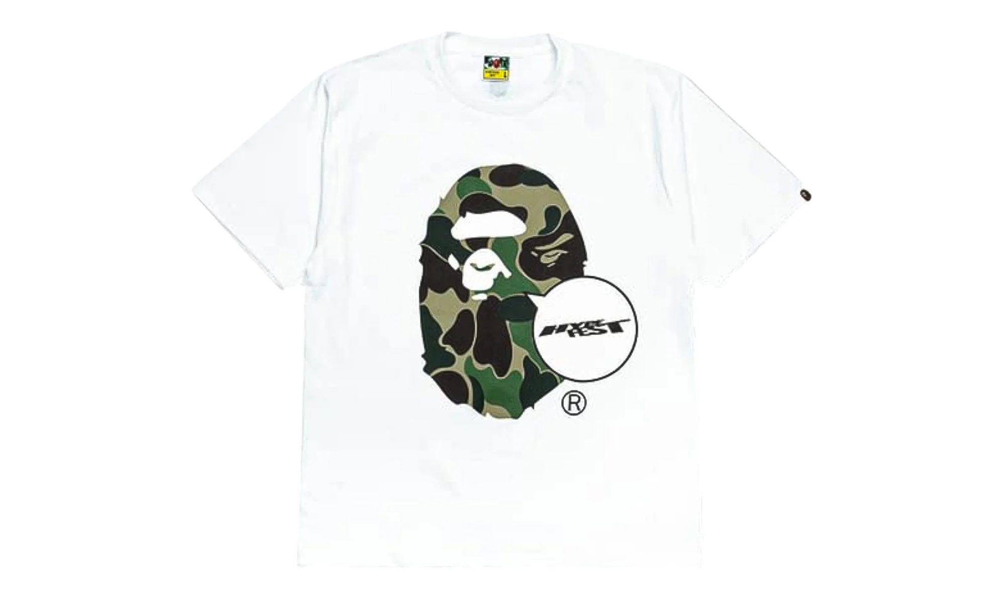Hypefest Ape Head Logo Short Sleeve T-Shirt "White - Keychain Set" BHTAKS - 1