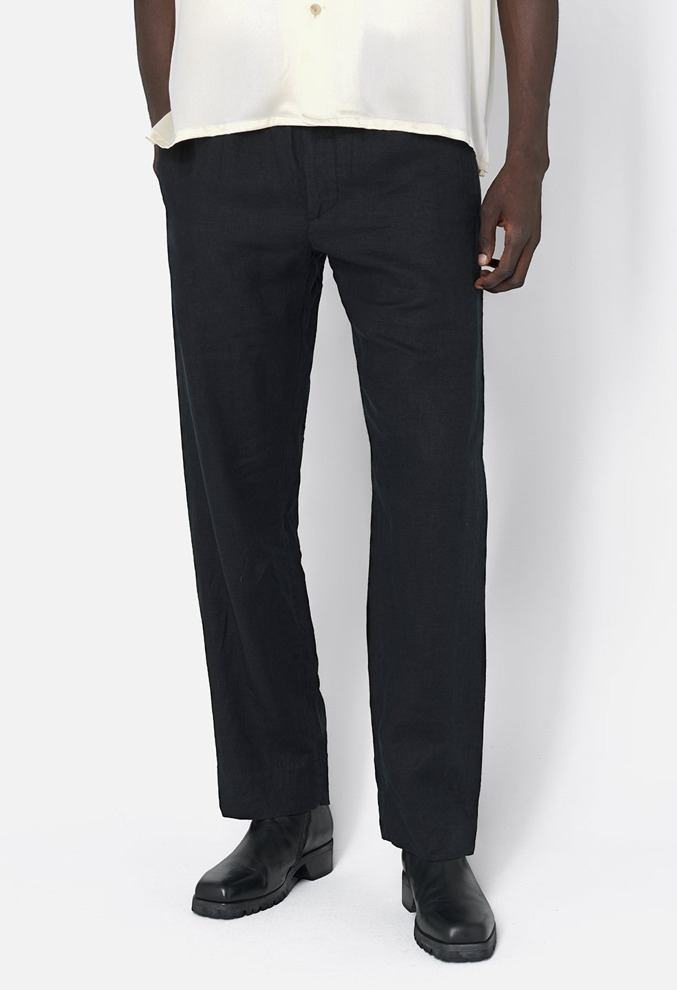 LINEN EASY TROUSER - 5