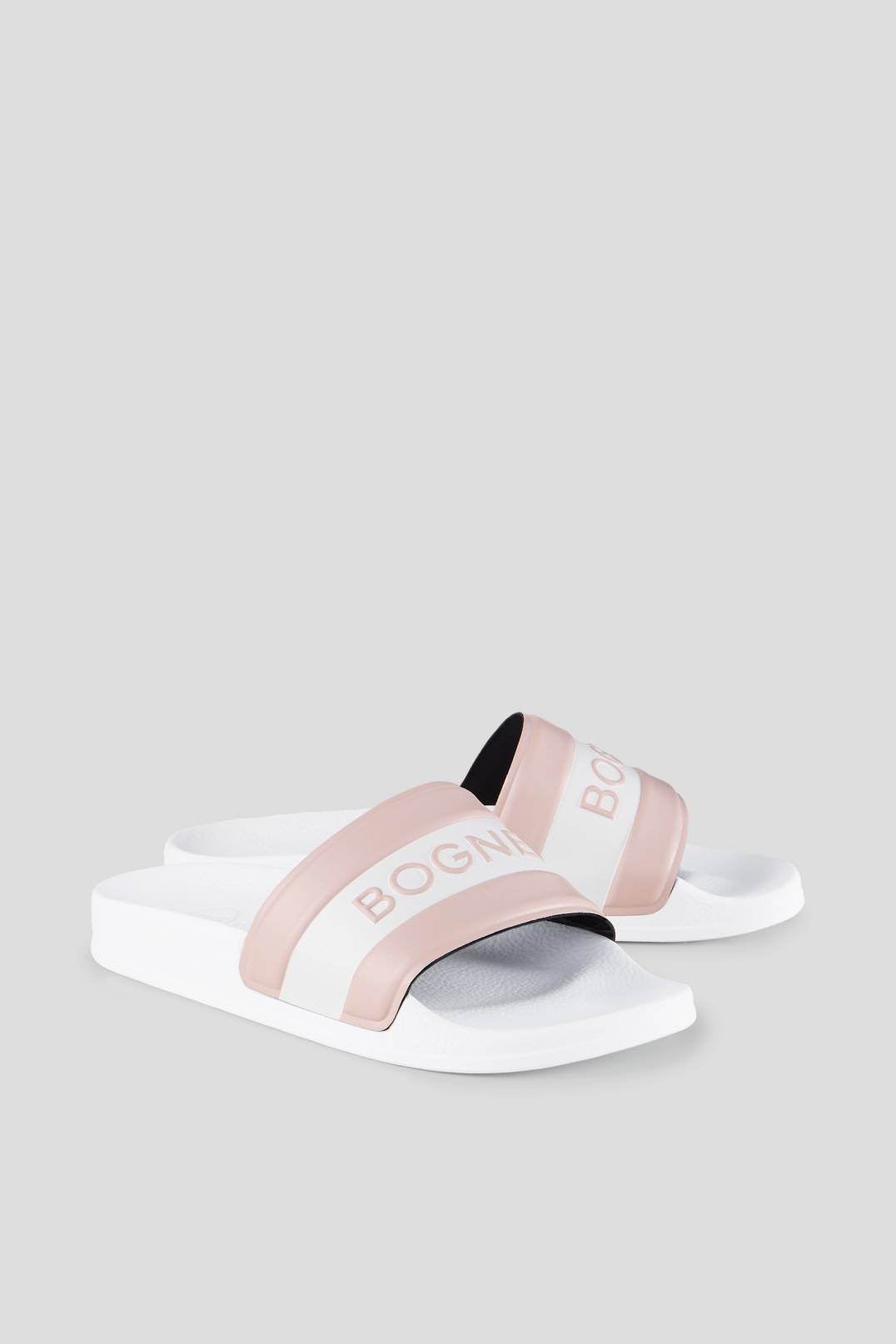 BELIZE SLIDES IN WHITE/PINK - 3
