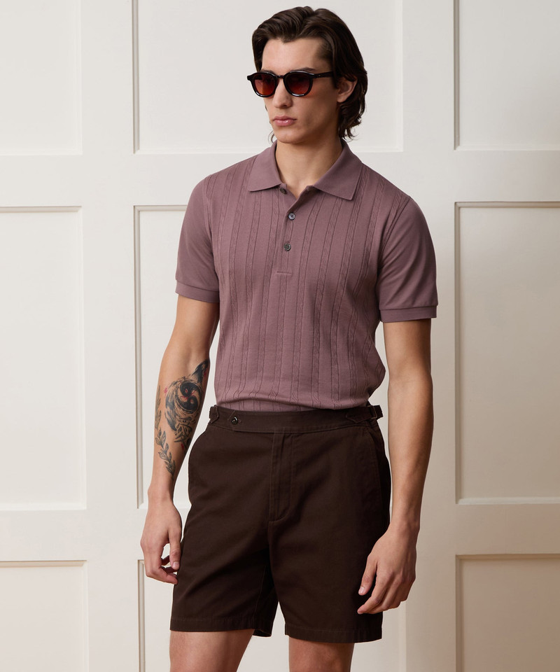 TODD SNYDER Cotton Cable Polo outlook