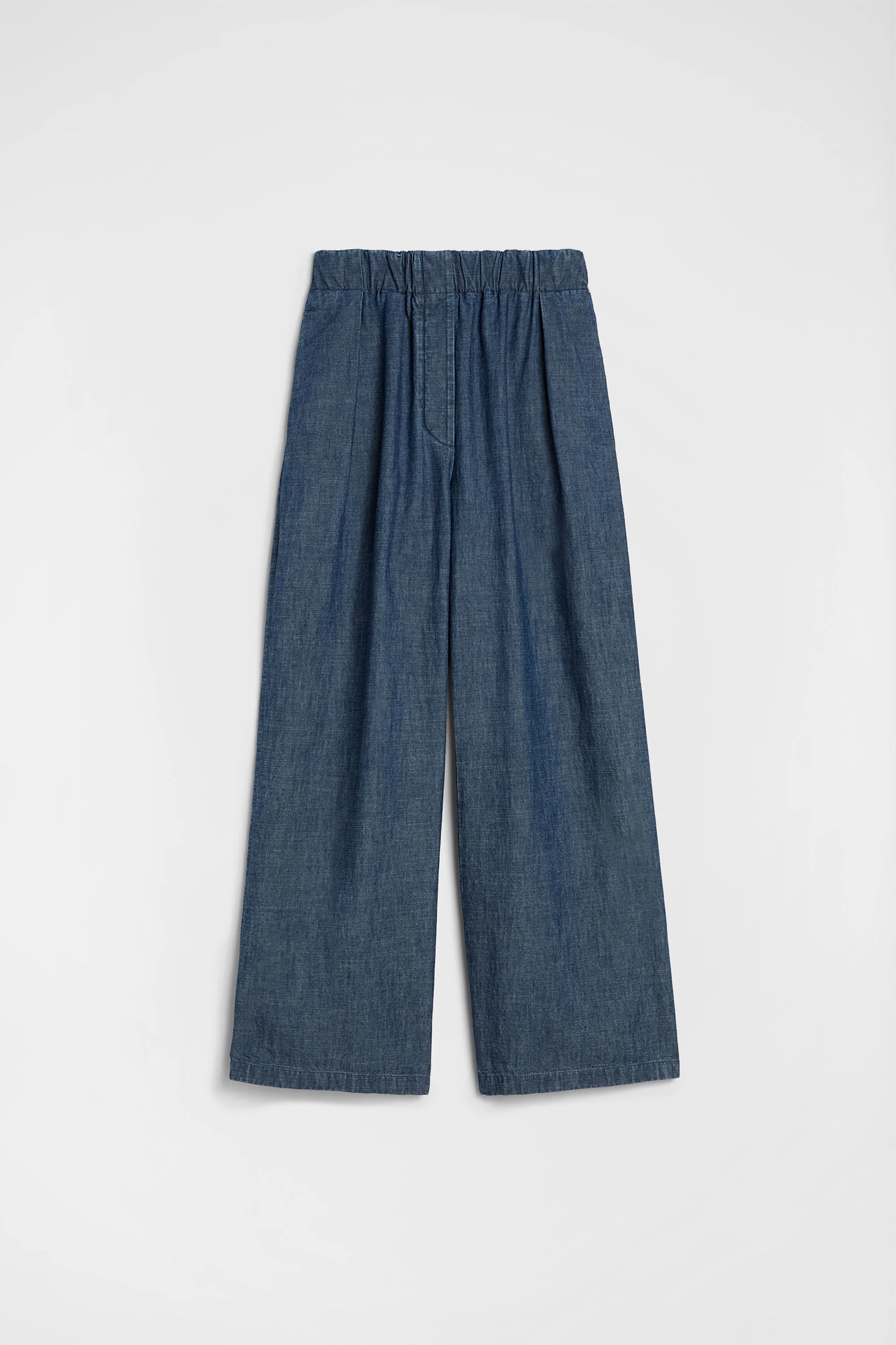 Cotton Chambray Trousers - 1
