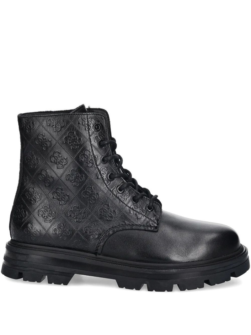 Garda embossed lace-up boots 1