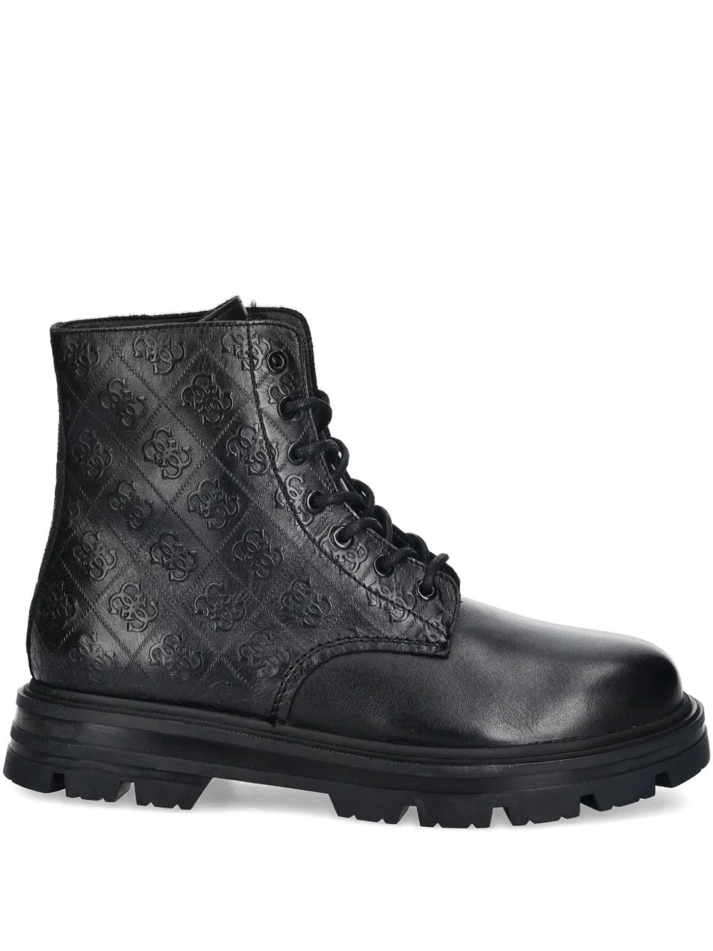 Garda embossed lace-up boots - 1