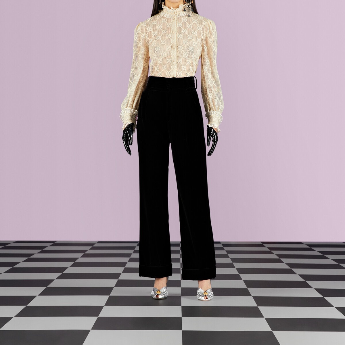 Cotton velvet pant - 4