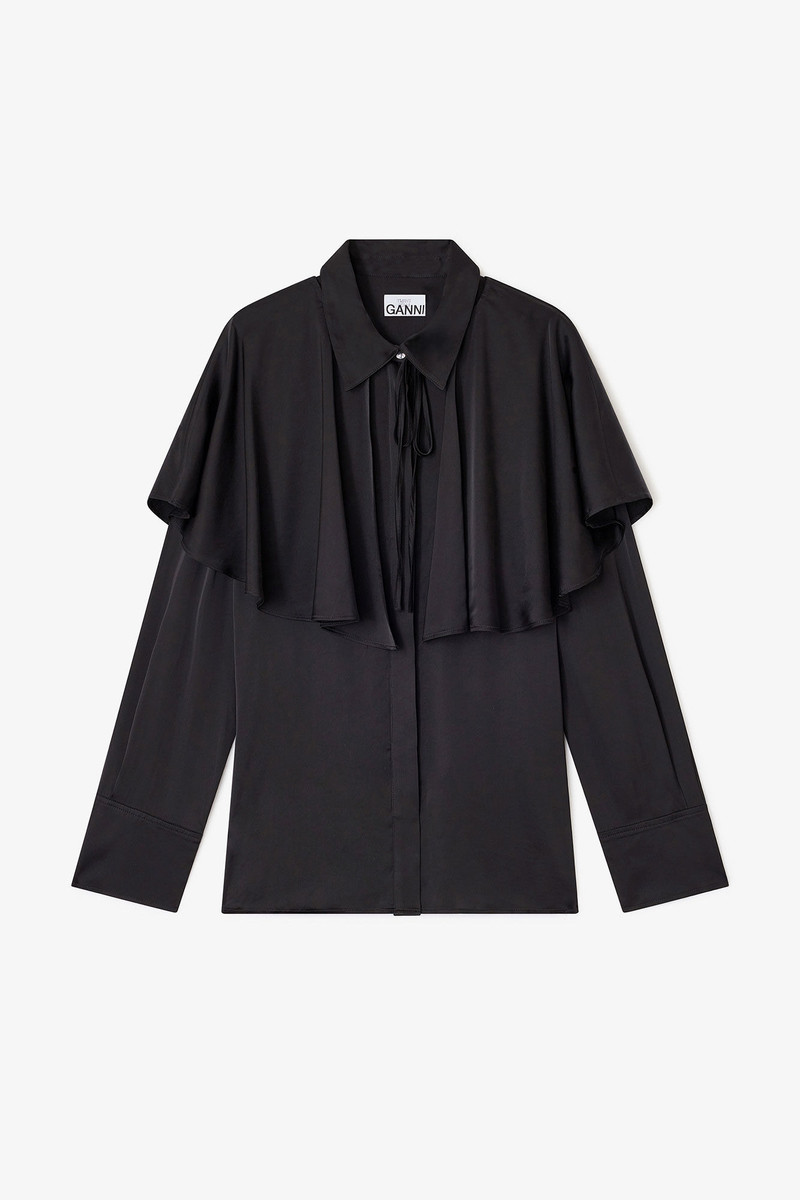 BLACK CIRCLE COLLAR SHIRT 1