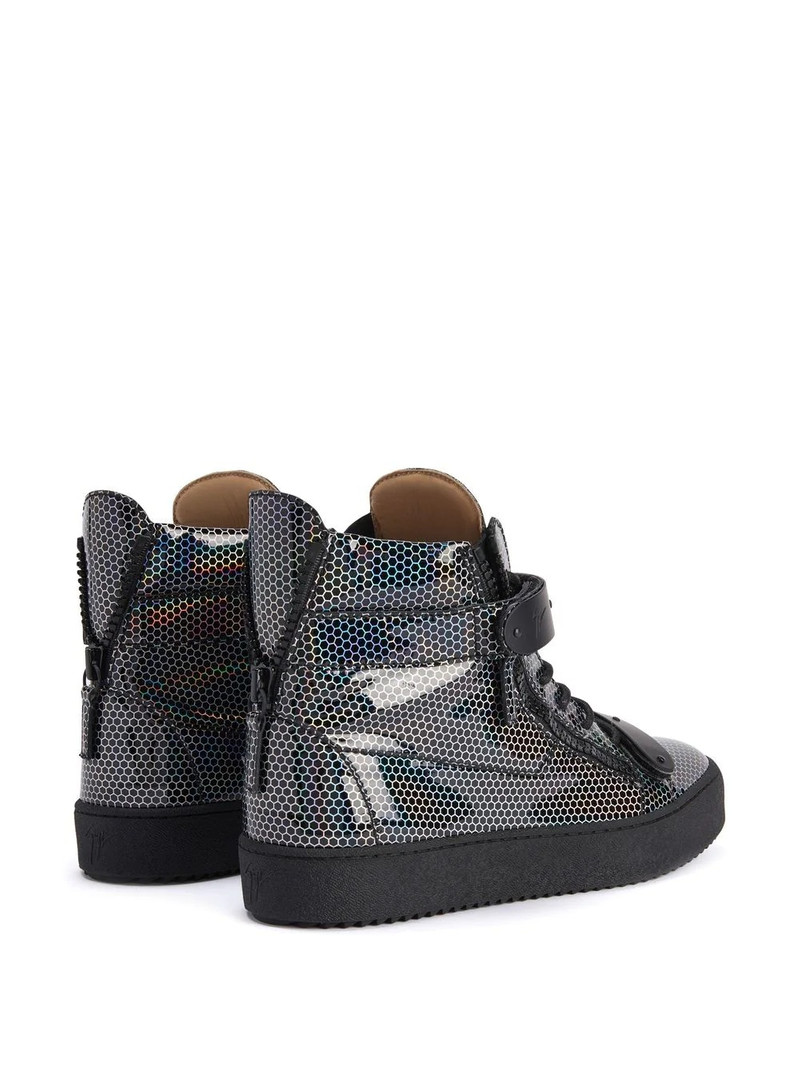 geometric-print high-top sneakers 3