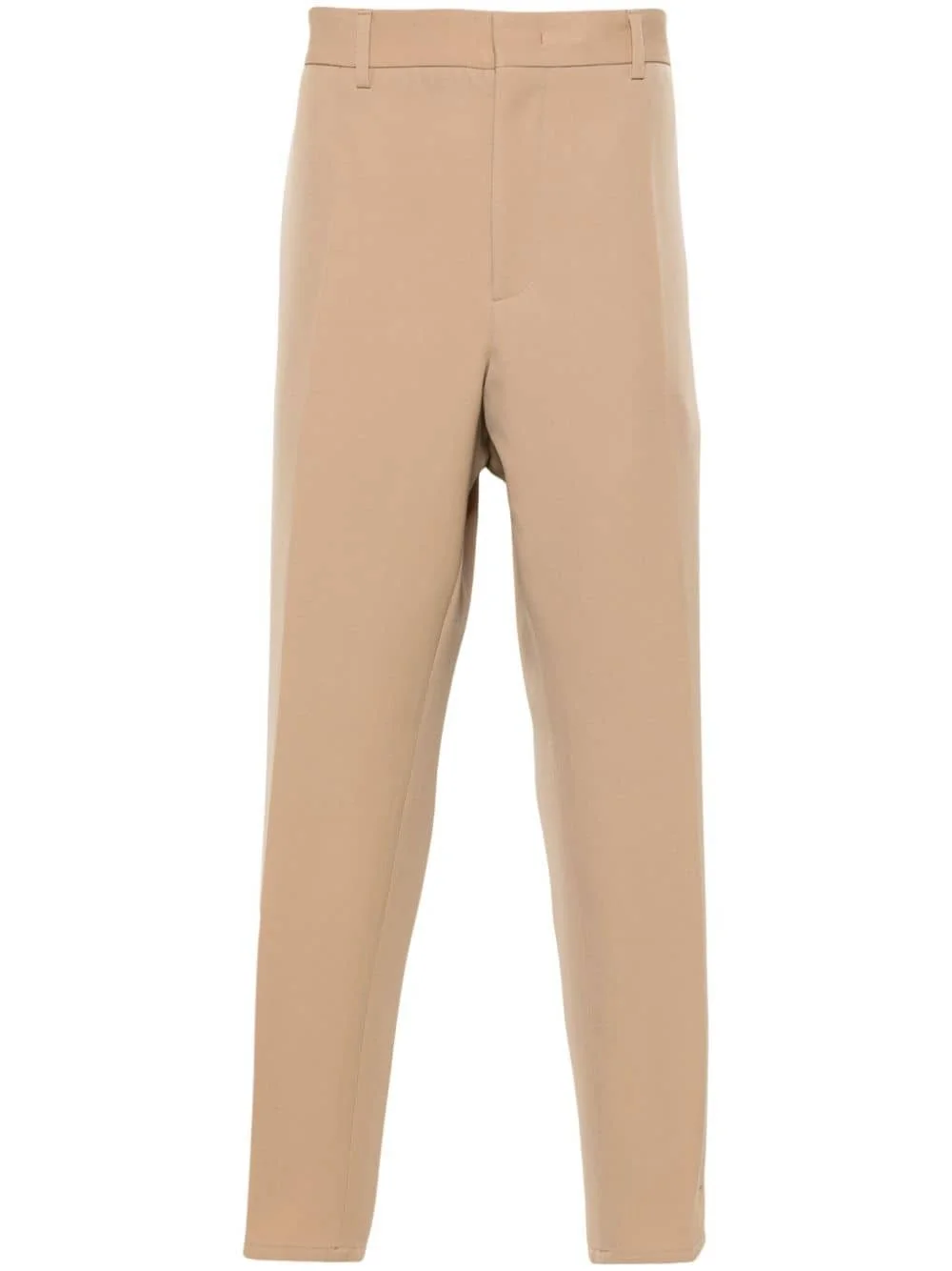 tapered-leg wool trousers - 1