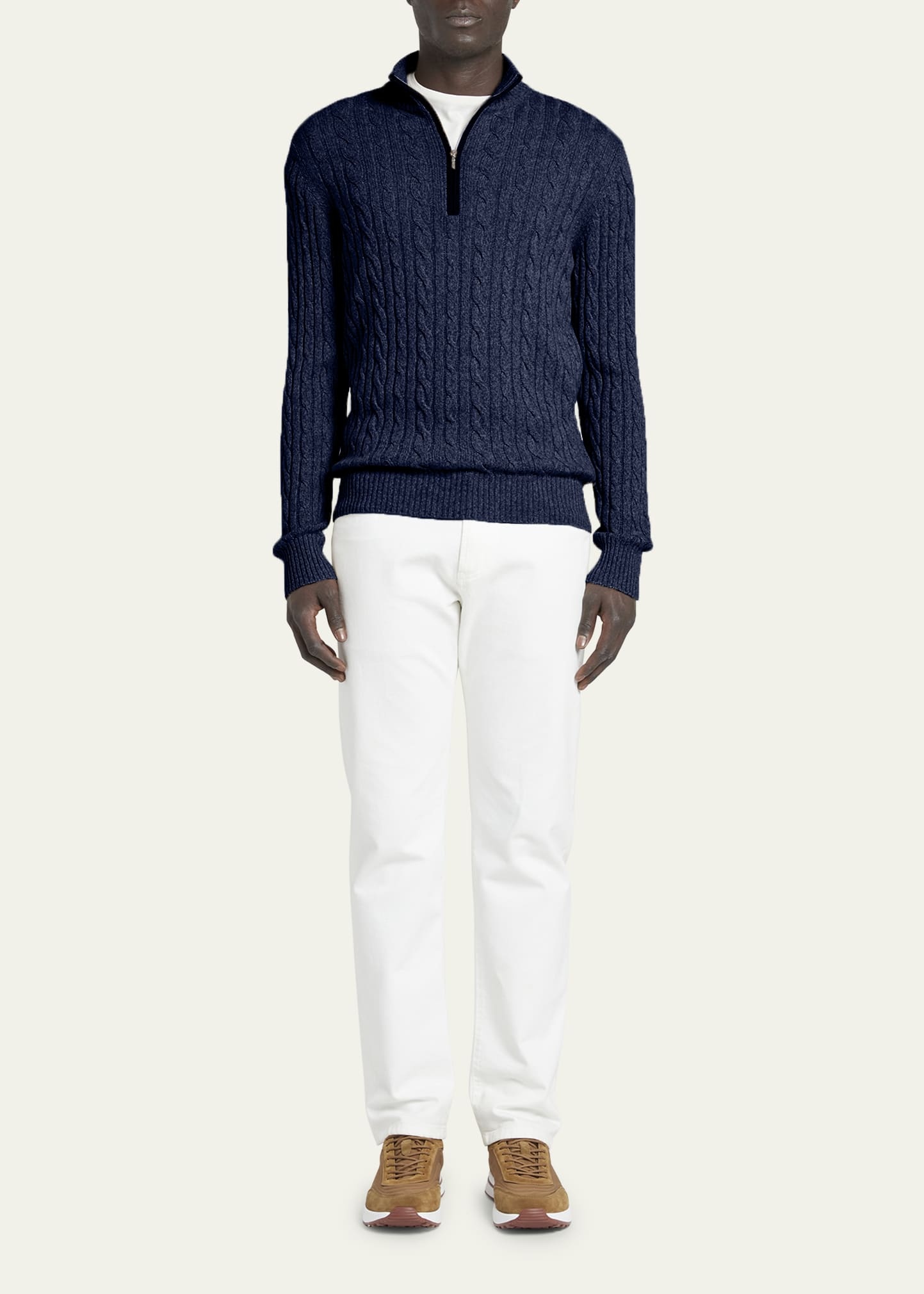 Cashmere Cable-Knit Sweater - 2
