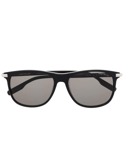 Montblanc square tinted sunglasses outlook