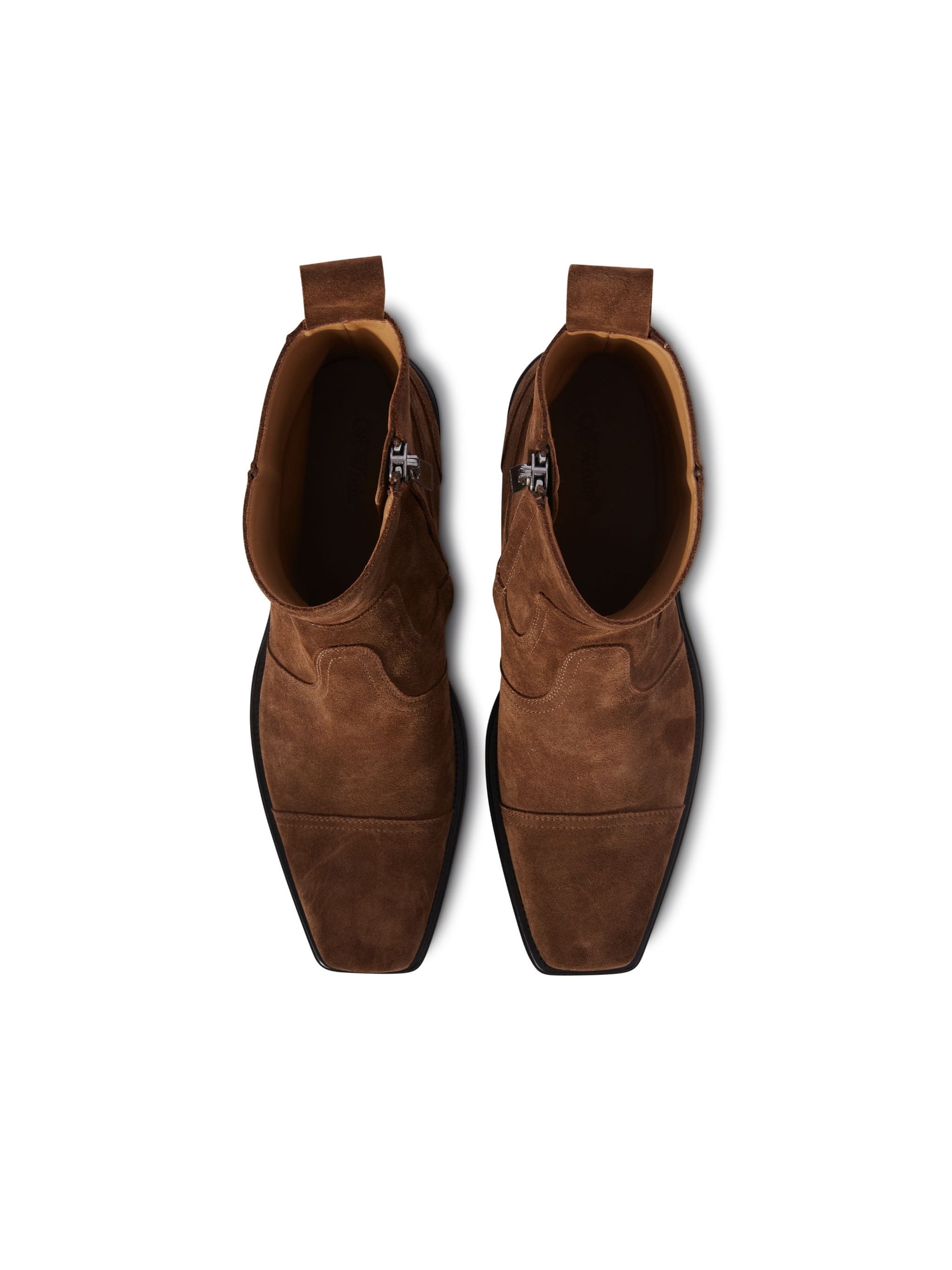 Cowboy Cropped Suede Anklboot - 3
