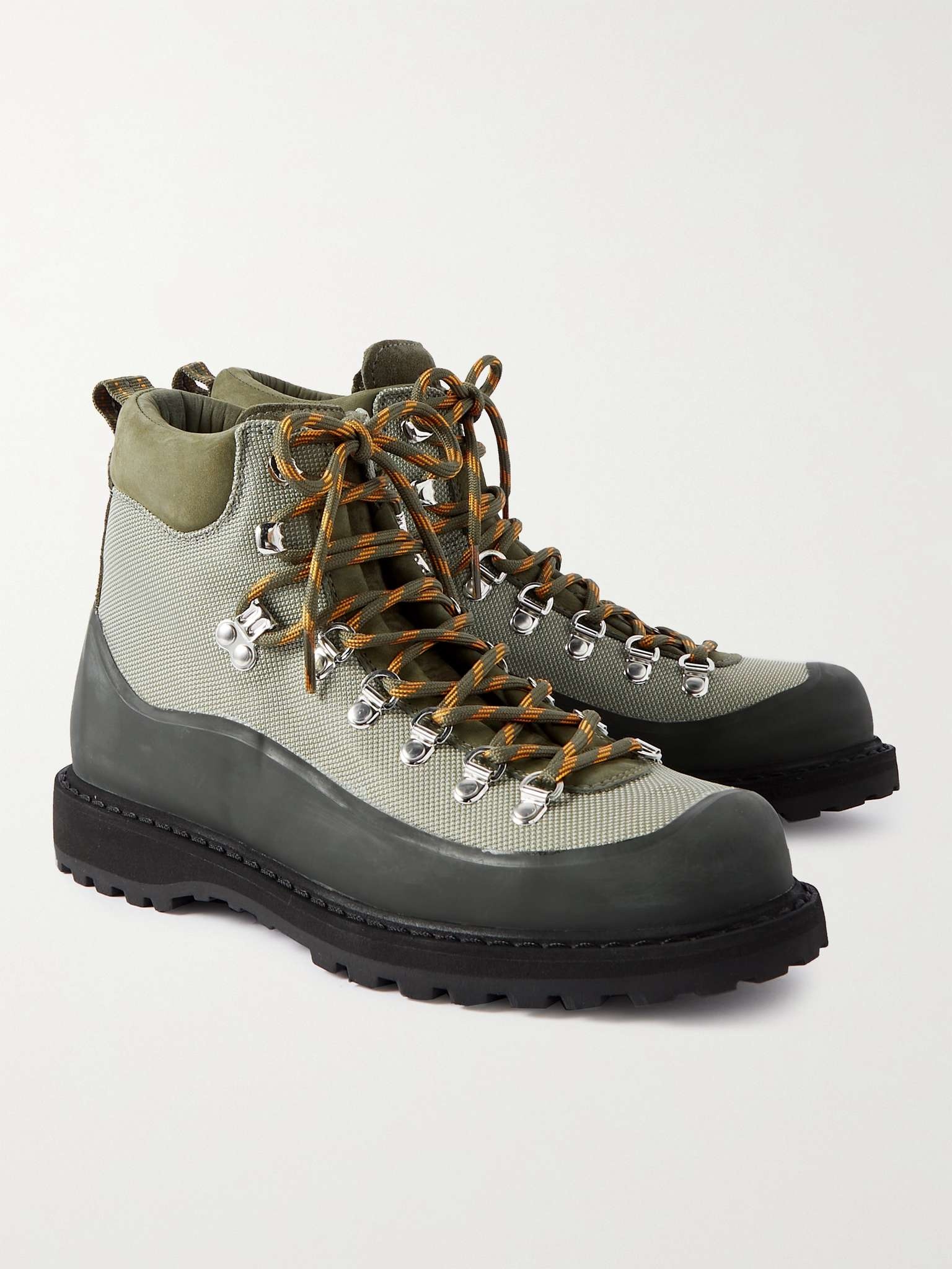 Roccia Vet Canvas, Rubber and Nubucka Hiking Boots - 4