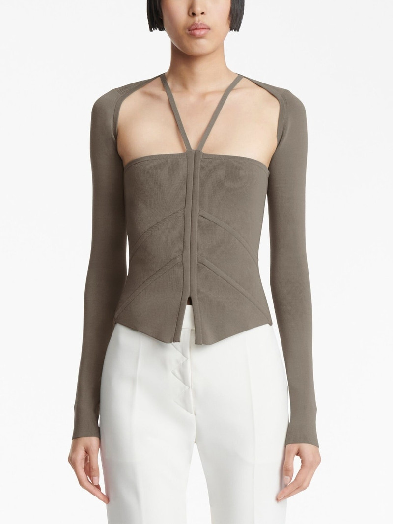 square-neck corset-style top 5