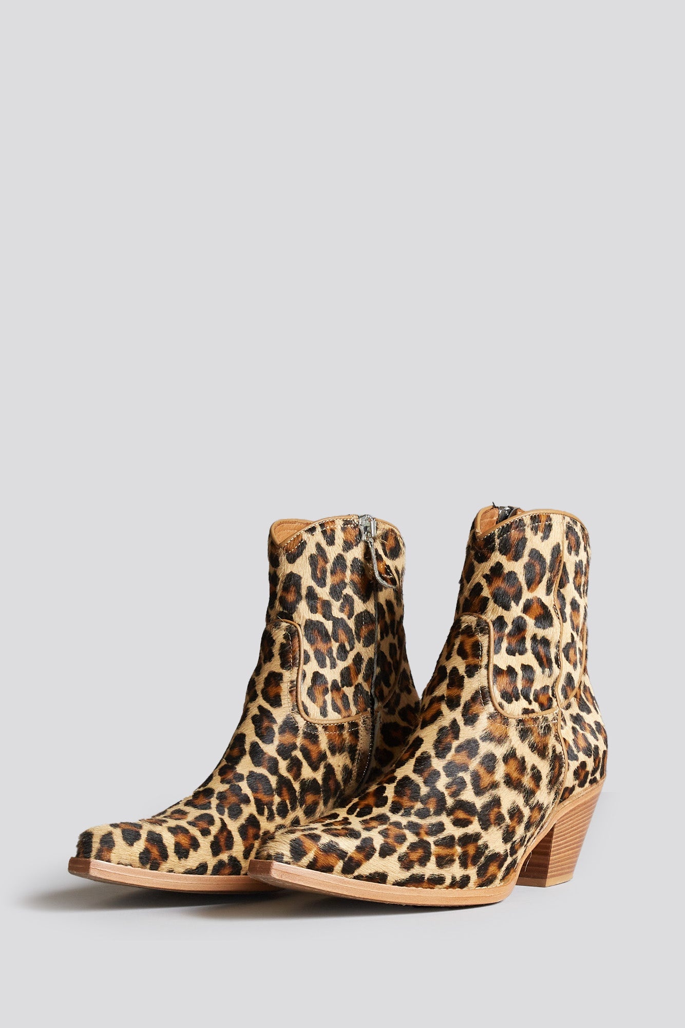 SKINNY ANKLE COWBOY BOOT - LEOPARD - 4