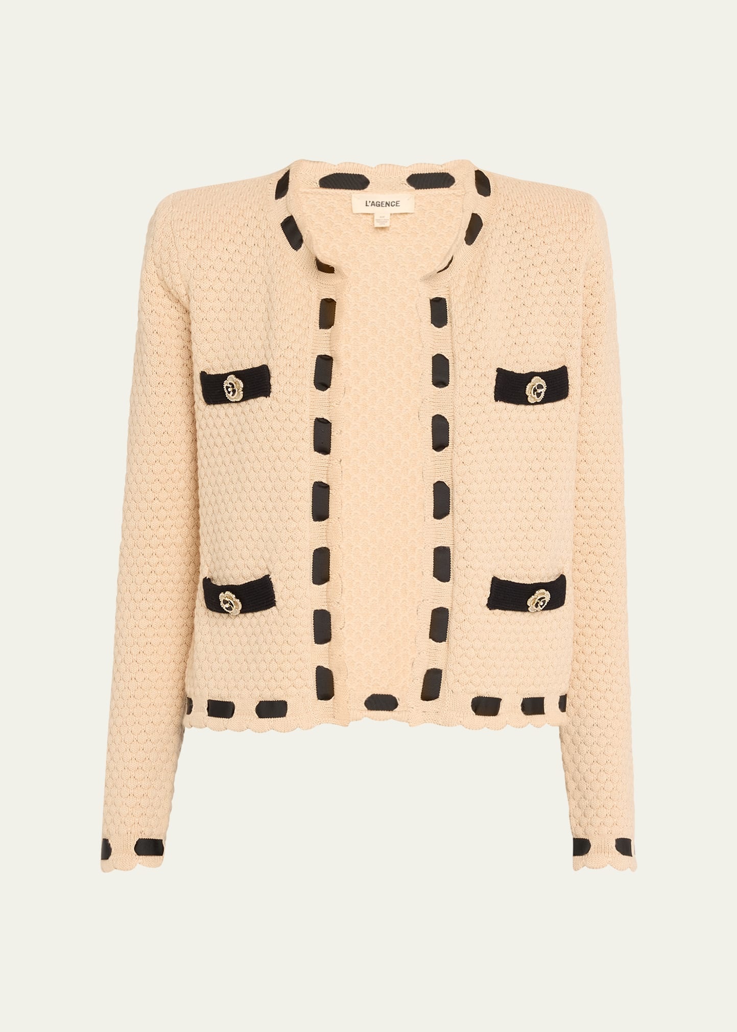 Astor Contrast Trim Cardigan - 1
